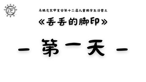 第十届青少年佛学生活营《丢丢的脚印》 照片 1510